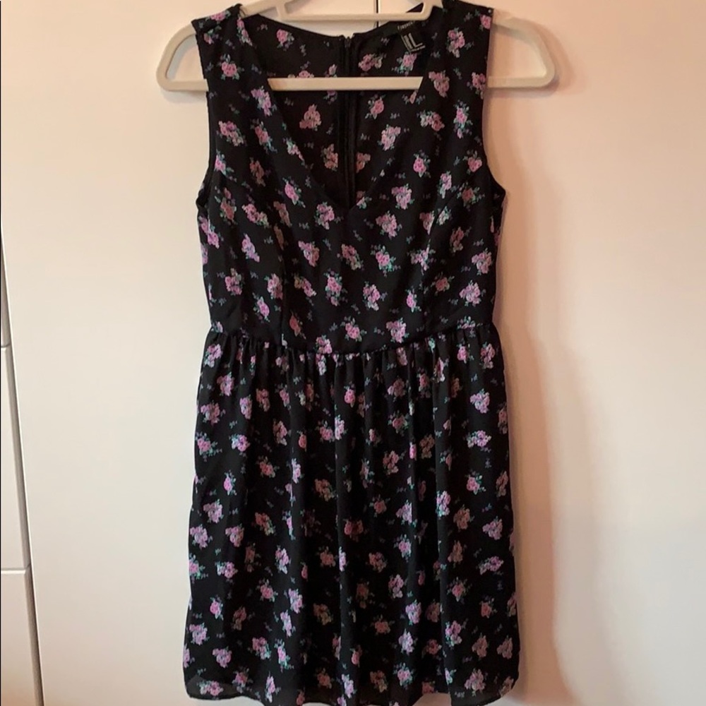 Flower print dress